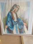 Obraz haftowany stary