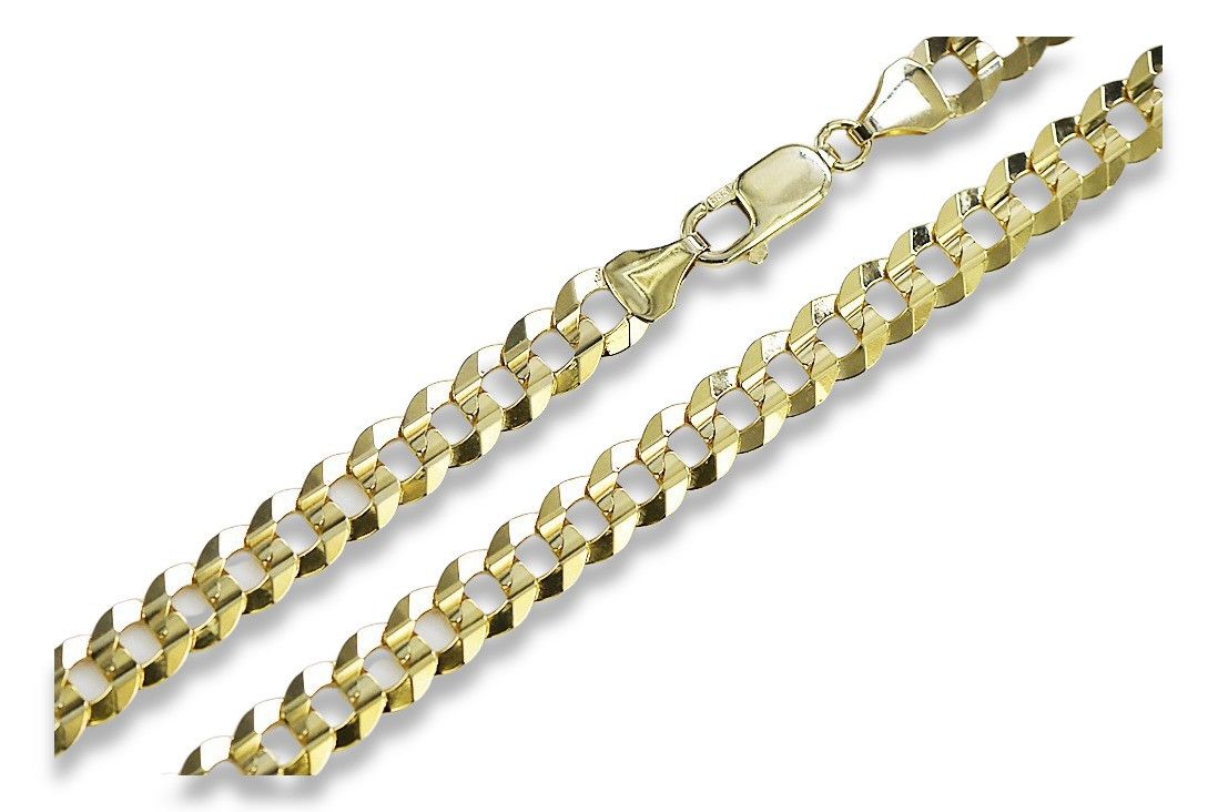 Złoty łańcuszek 14k Pancerka Excellent diament! cc099y 55cm Katowice