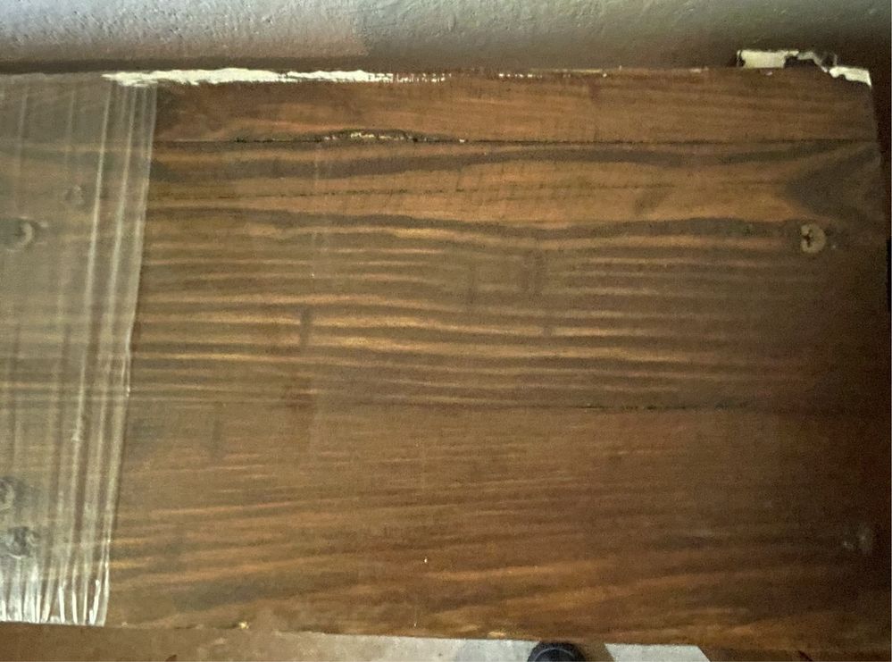 Drewniana szafka łazienkowa, wnękowa