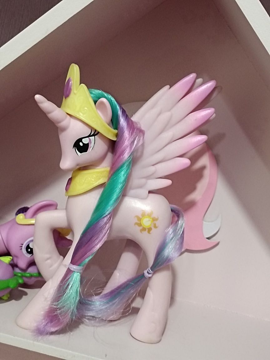 My Little Pony kompletny zestwe Celestia Spike Twilight G4 Hasbro MLP