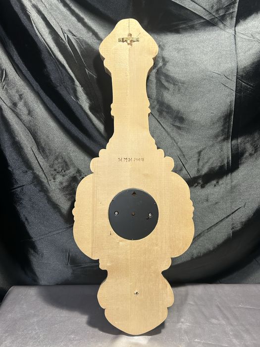 Barometr, higrometr, termometr – Rzeźbiona drewniana oprawa HMH 1994