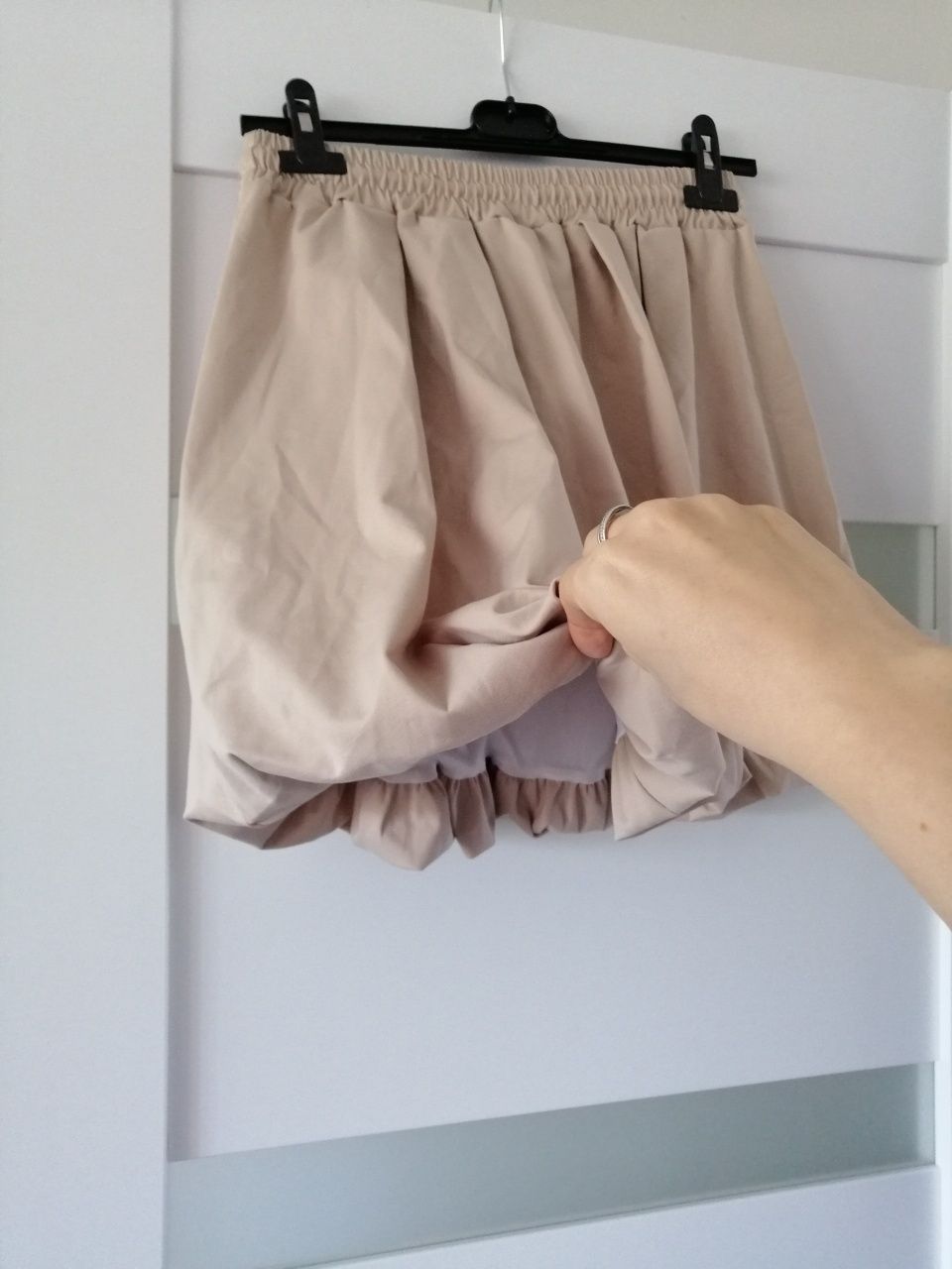 Spódnica bombka beżowa sportowa xs s m
