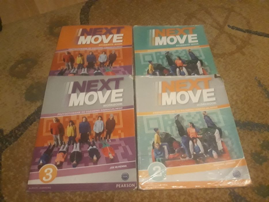 Next Move 2, 3. Podręczniki używane.
