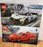 LEGO Speed Champions x 2: Koenigsegg Jesko, Supersamochód Ferrari F40