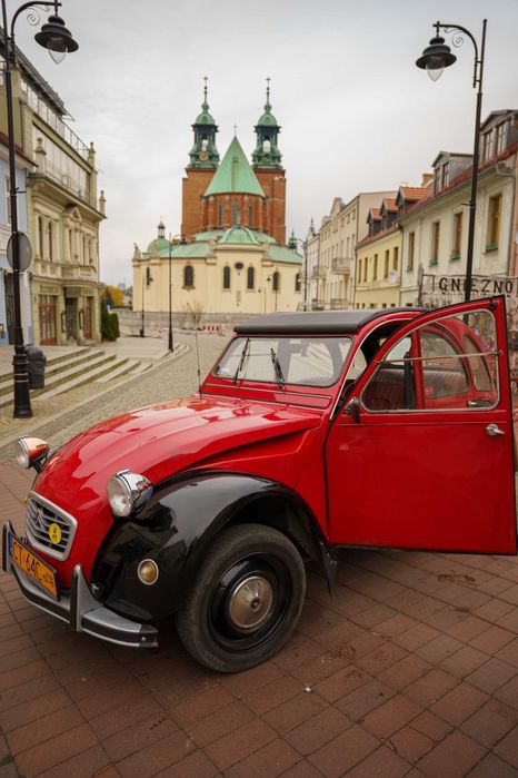 Citroen 2CV auto do ślubu wesele