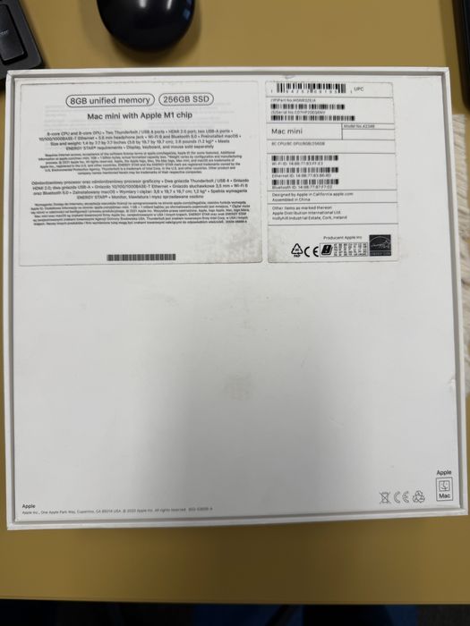 Apple mac mini m1 a2348 8gb 256gb ssd mgnr3ze/a