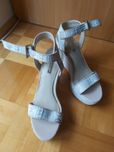 Sandałki na koturnie MISS SELFRIDGE MELODY białe 41 wesele komunia