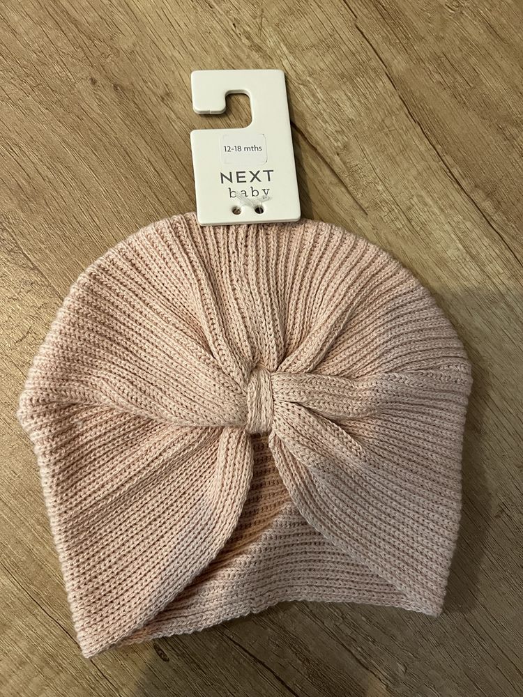Next шапка (тюрбанчик) рожева 6-12 місяців