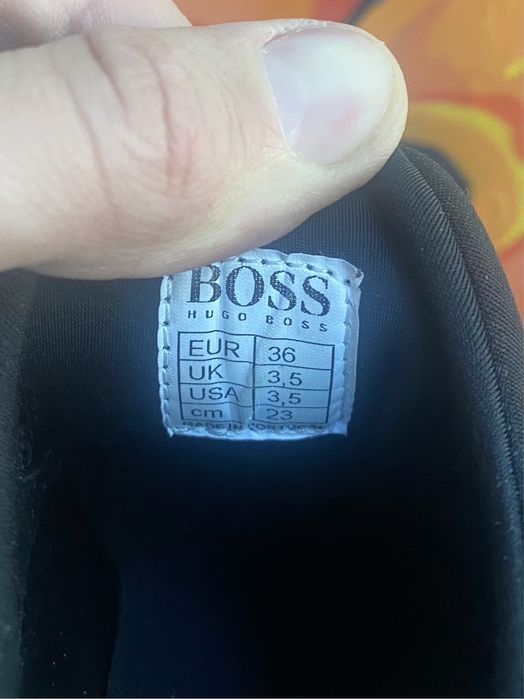 Hugo boss кроссовки 36 размер черные оригинал