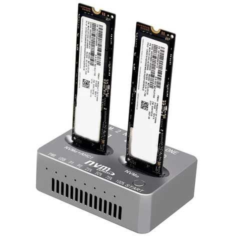 Док станція для клонування SSD M.2 NVME, USB3.2 Gen2 Type C, 20 Гбіт/с