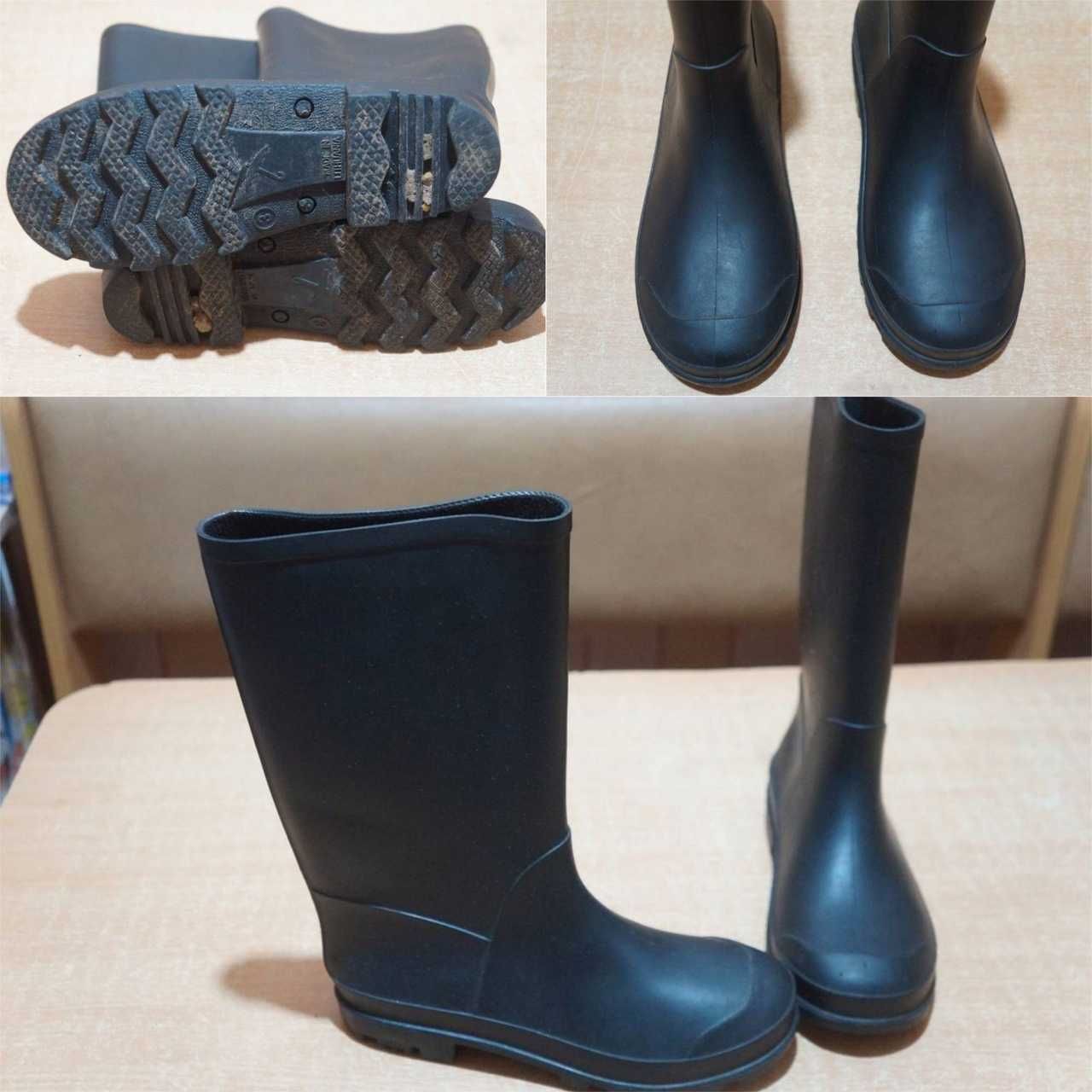 Гумові чоботи 34-35 розмір 22 см резиновые сапоги