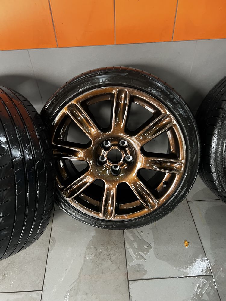 Felgi BBS 17 cali 5x100 Polo GTI Golf BRONZE opony