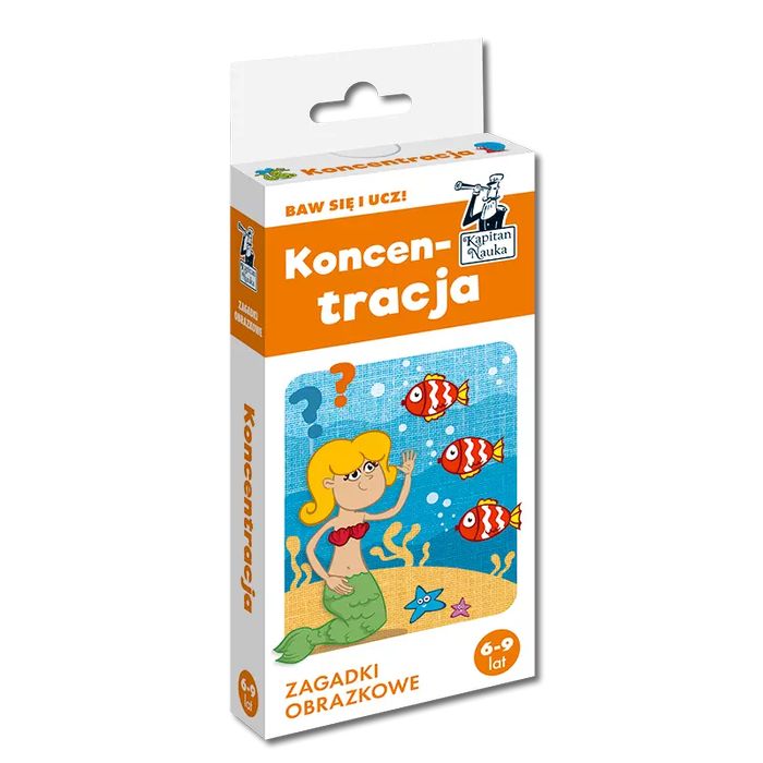 Koncentracja. Zagadki obrazkowe 6-9 lat. Kapitan Nauka - gry