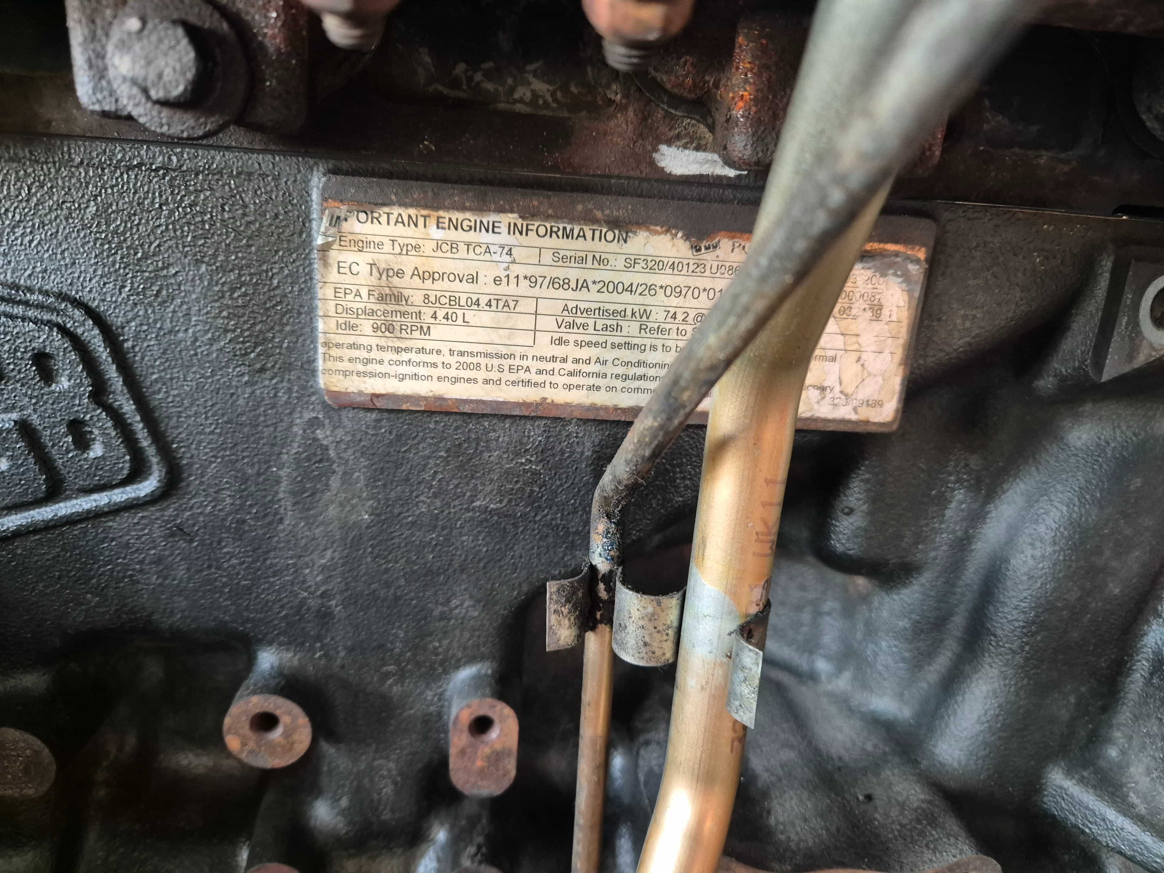 Silnik JCB Dieselmax ,  JCB 444 Koparko ładowarka JCB 3CX, 4CX