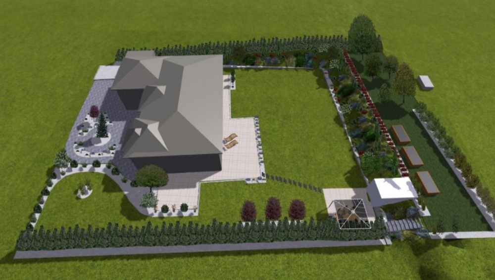 Projekt ogrodu, projektowanie, wykonanie ogrodu, nawadnianie