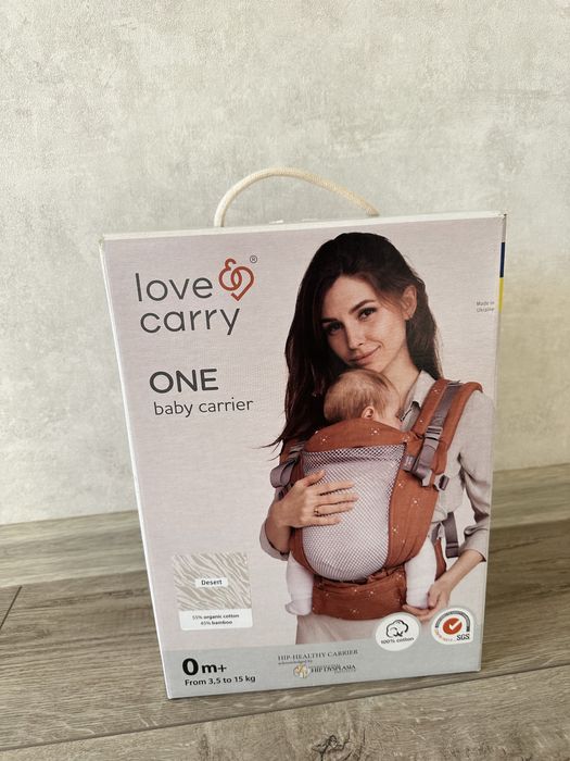 Ерго рюкзак ONE Cotton+Bamboo Пустеля  love carry