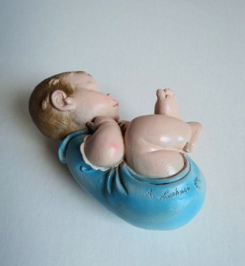 Figurka artysty LUCCHESI baby sygnowana dziecko niemowlę