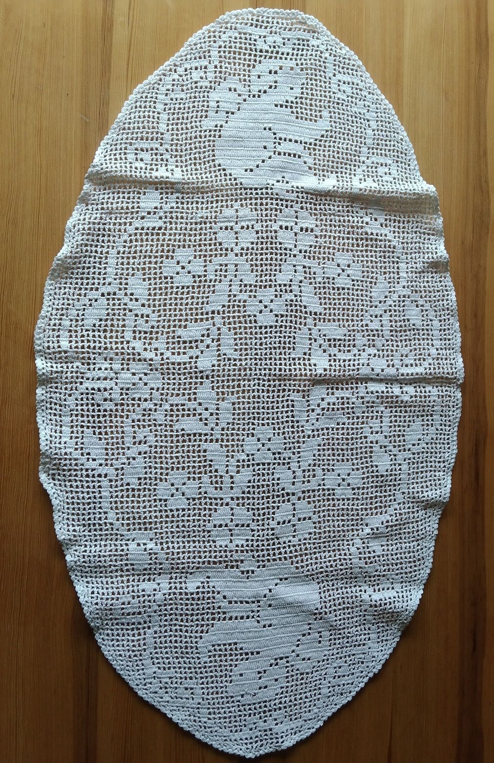 Owalny bieżnik na Boże Narodzenie 90x52