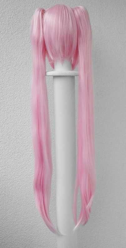 Hatsune Sakura Miku cosplay wig różowa długa peruka z kitkami 100cm