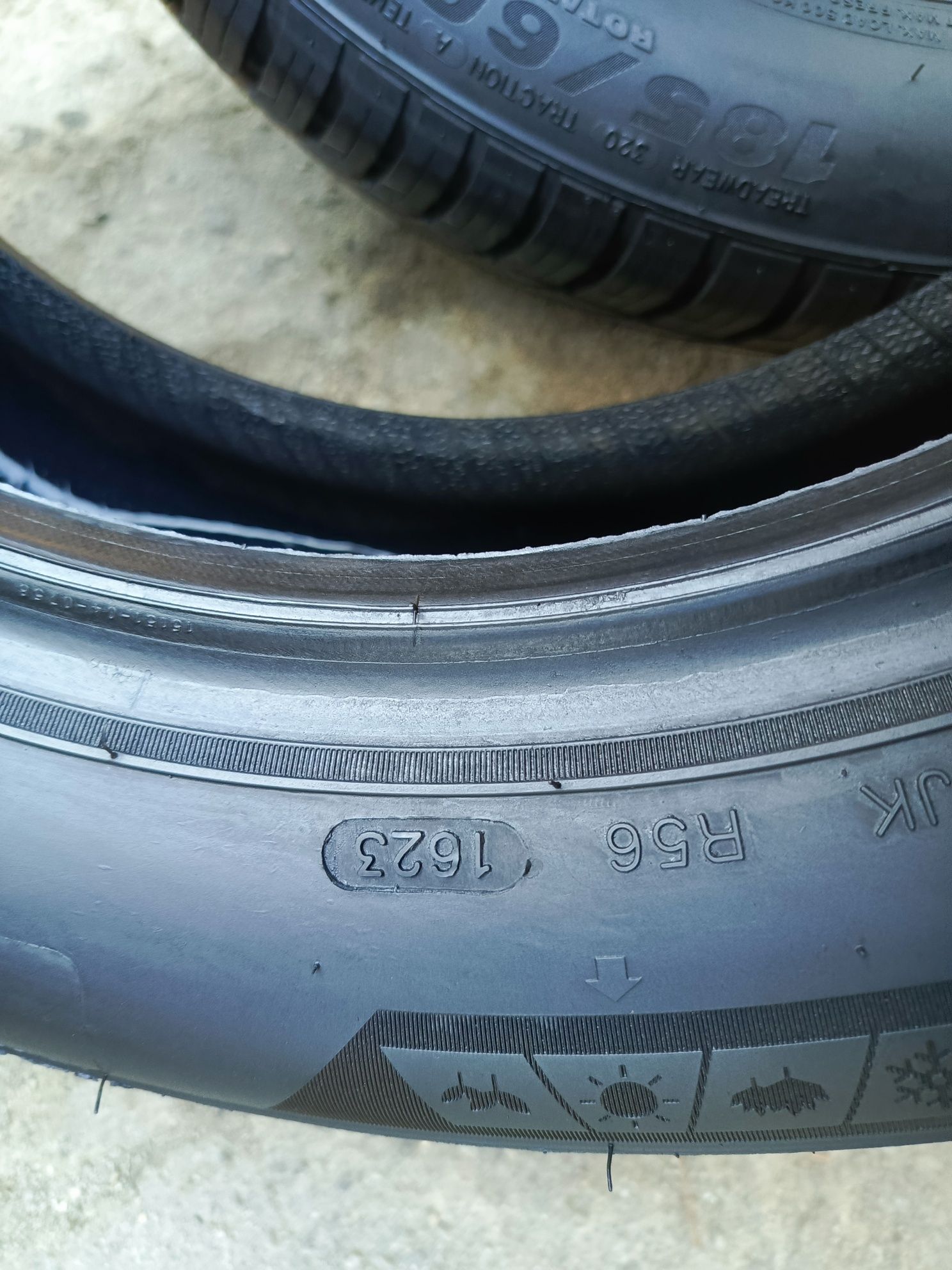 Sprzedam prawie nowe opony 185/60 r15