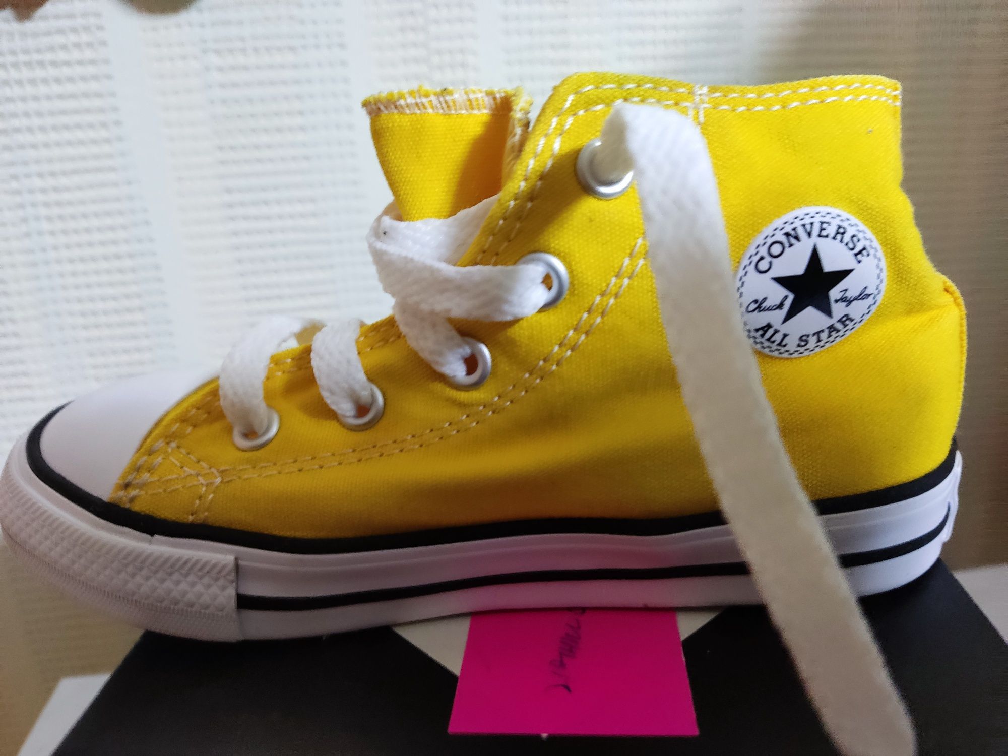 Кеды Converse желтые Chuk Taylor All stars 25 размер