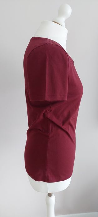 Animush r.S napis "serio?" bordowy T-shirt