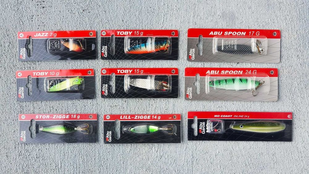 Błystka Abu Garcia - 9 sztuk Mix różne modele