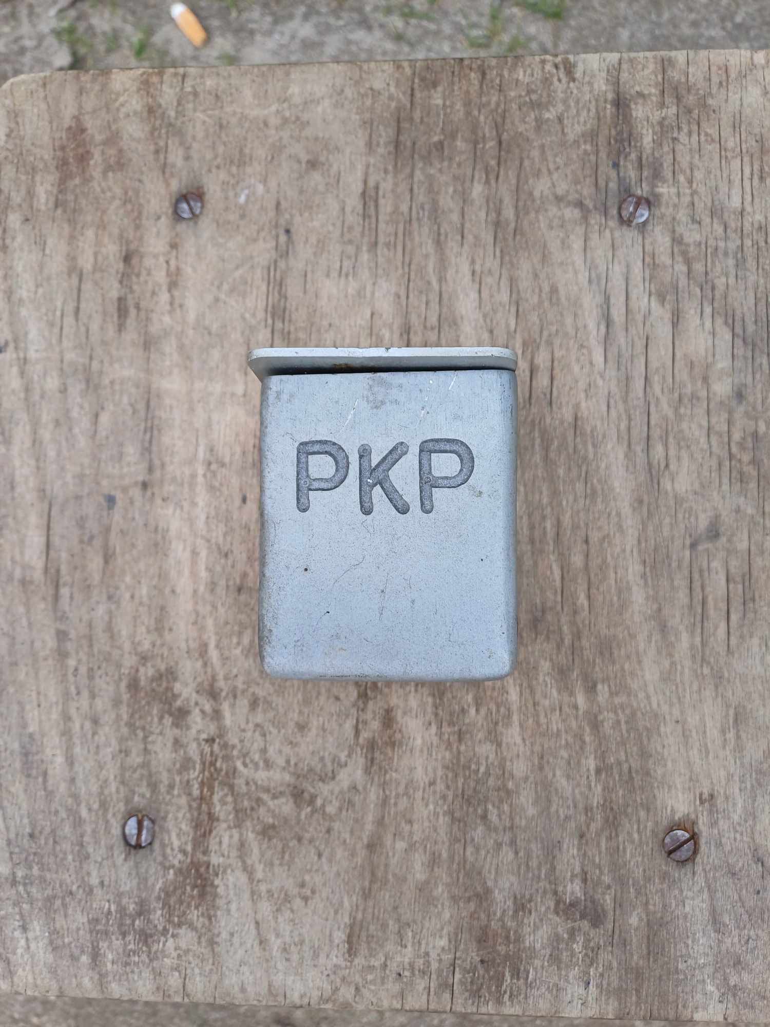 Popielniczka  PKP  ,aluminiowa  z Prl.