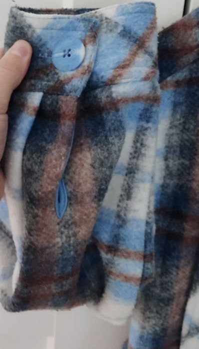 Kurtka koszulowa w kratę damska schacket bluza ciepła stradivarius kra