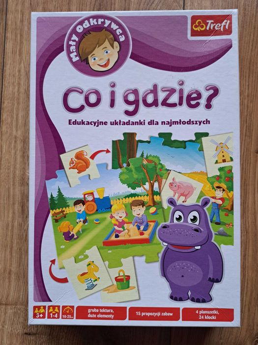 Gry dla najmłodszych 2+ skojarzenia Trefl, puzzle duże elementy