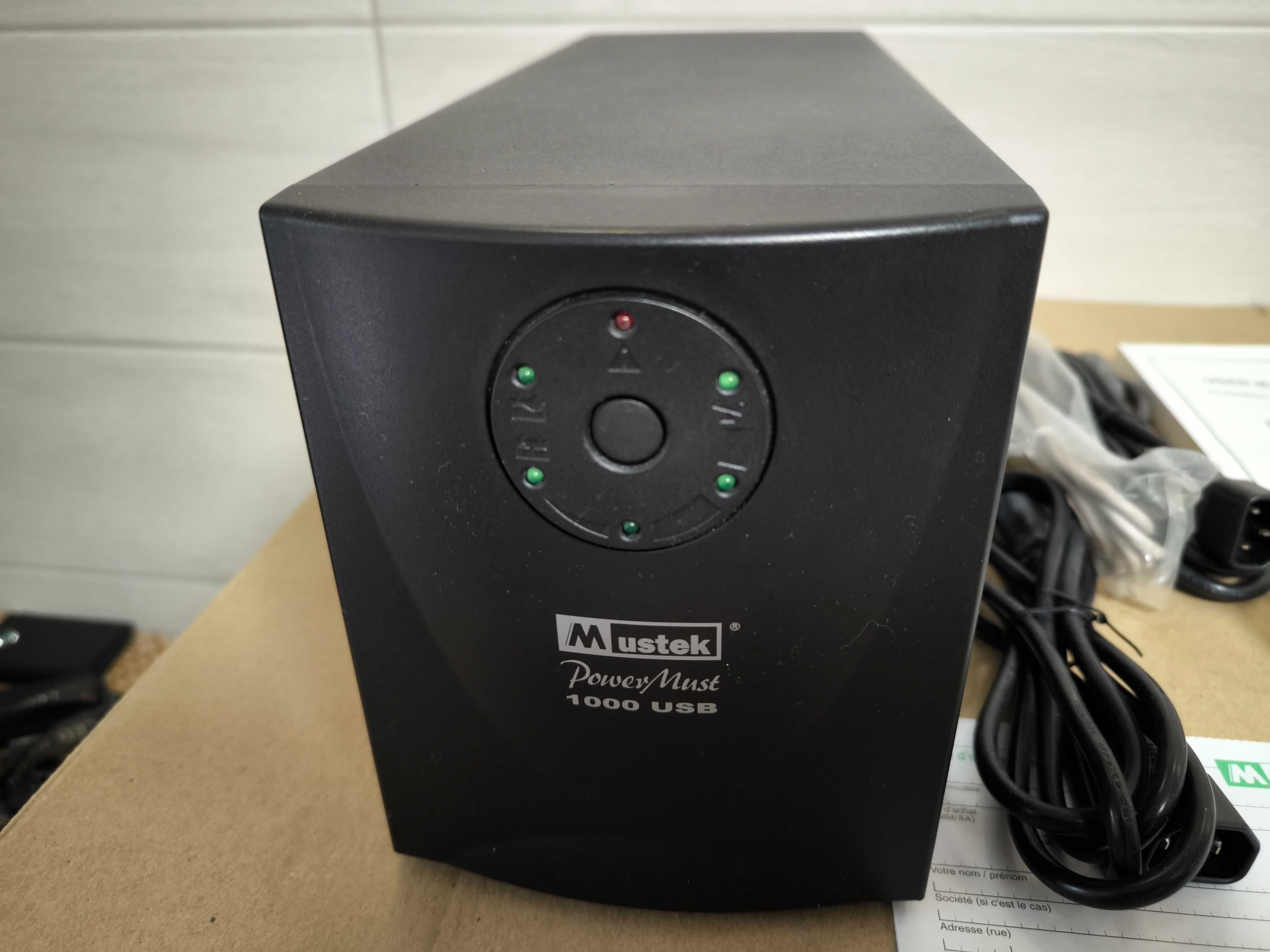 Новый источник бесперебойного питания Mustek 1000 USB
