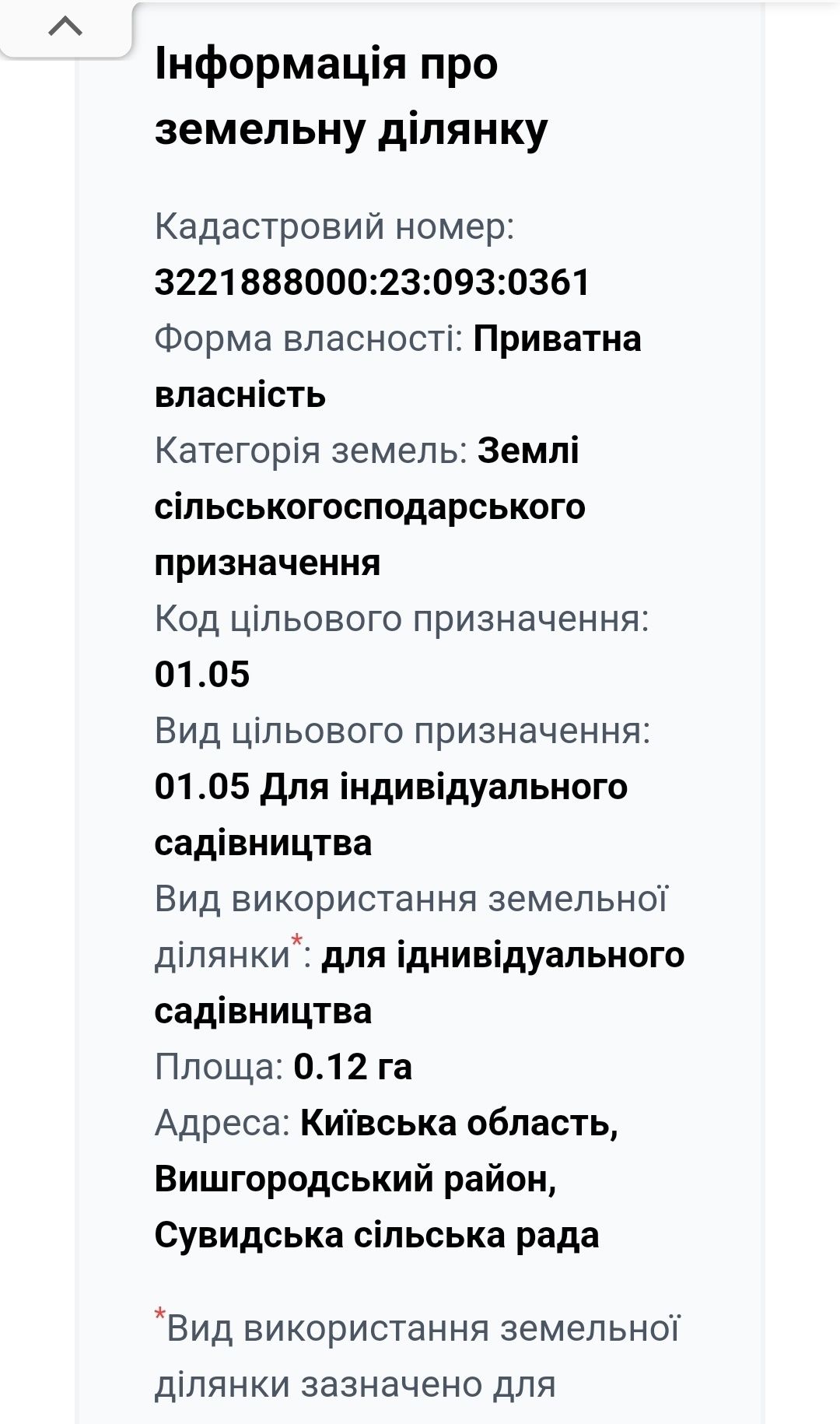 Земельна ділянка в с.Сувид 12 соток