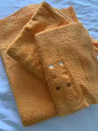 Komplet 3 ręczników - pomarańczowy