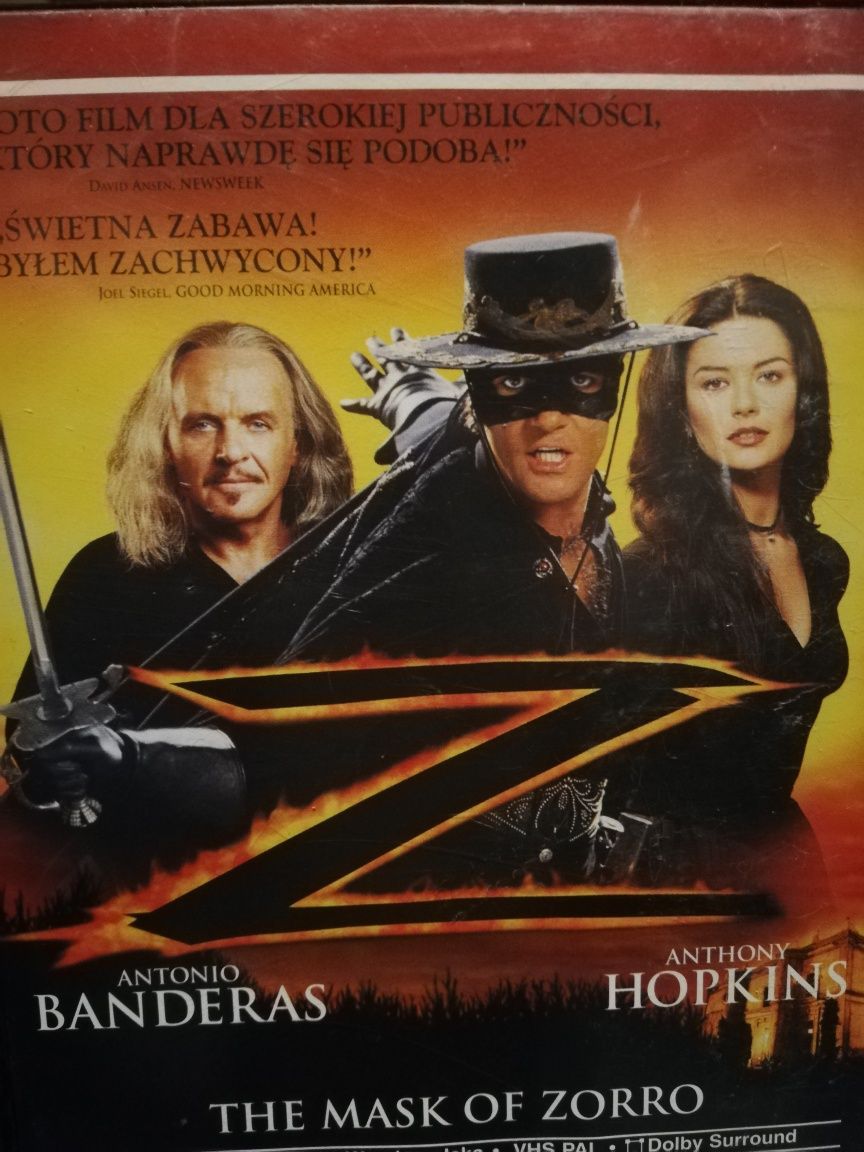 Maska Zorro film orginalny VHS kaseta stan bardzo dobry