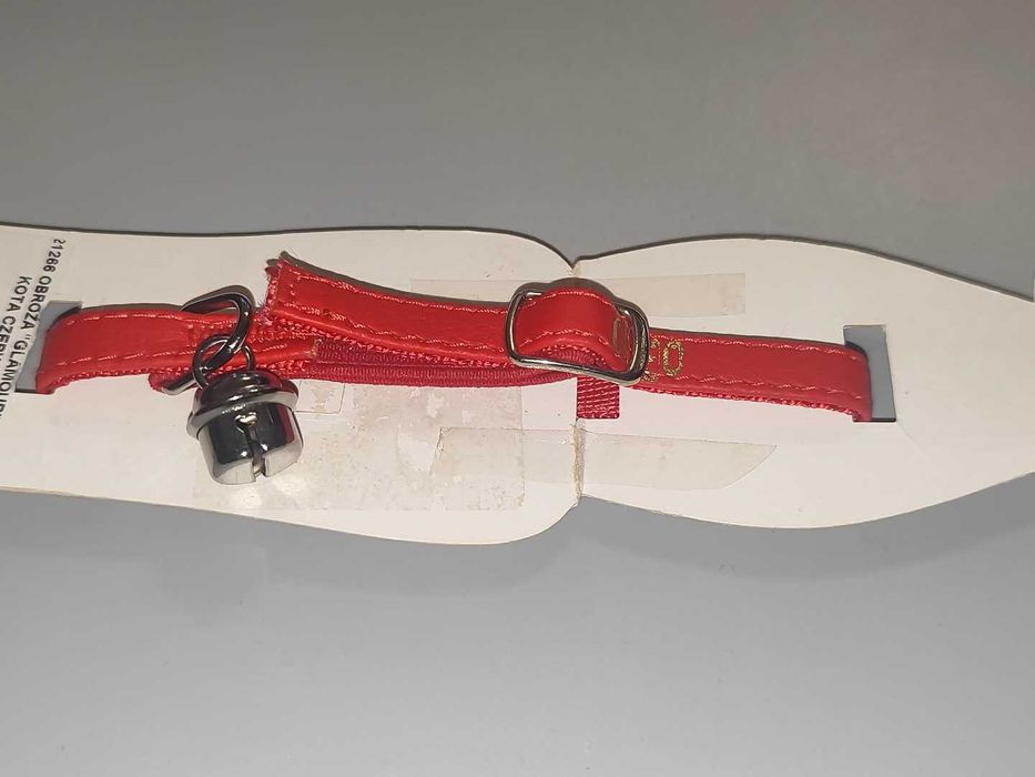 Obroża Dla Kota Czerwona Firmy Dingo Model Glamour Nowa