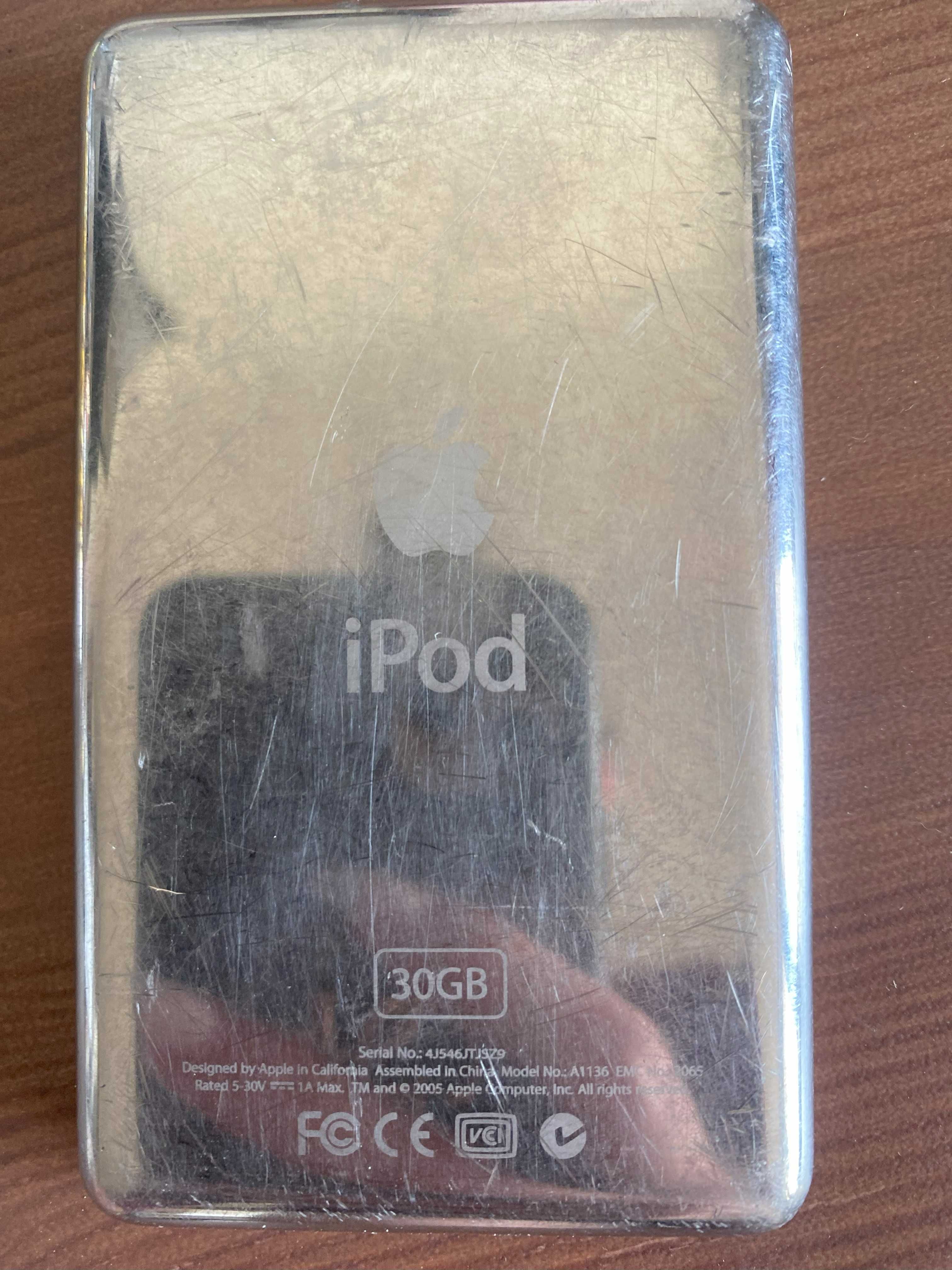iPod Apple 30 GB biały