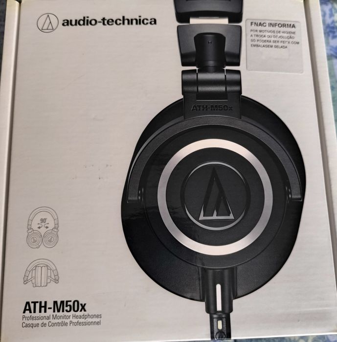 Vendo auscultadores audio Technica  ATH 50x Negociável