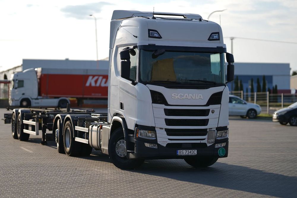 Scania R450 BDF  BDF, kontenery Swap Body, 3 osiowa, serwisowana, LED, Klima, zarej PL