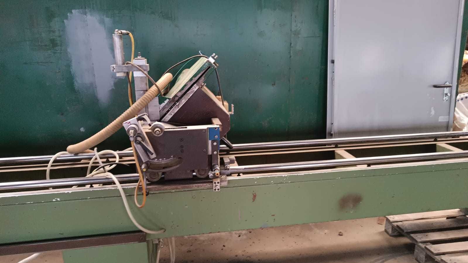 Piła przecinarka dwutarczowa do  profil aluminium 45s Haffner DGS185
