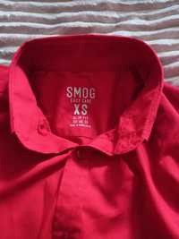 Bordowa koszula XS SMOG