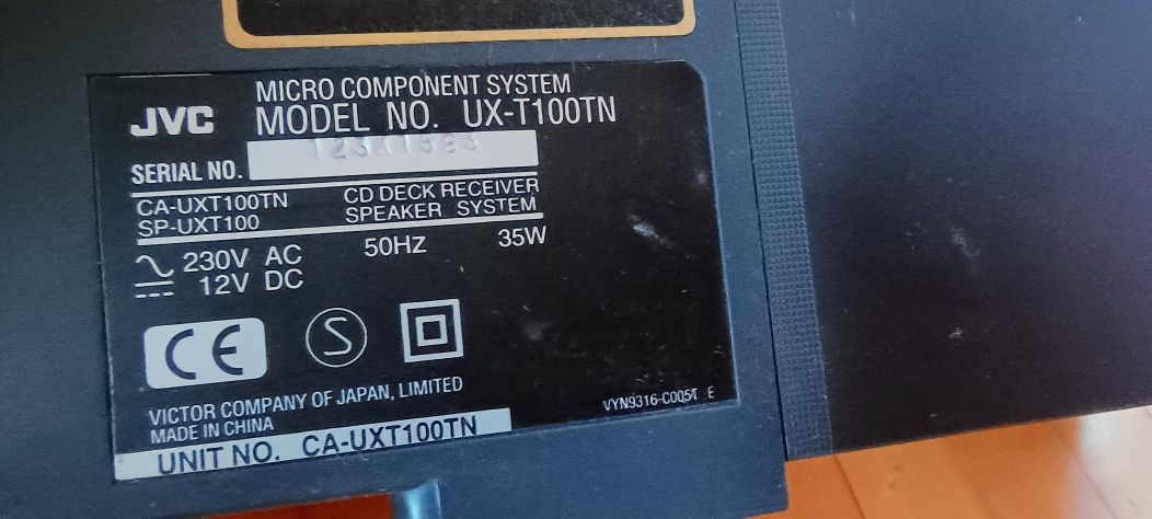 Mini wieża JVC ux-100