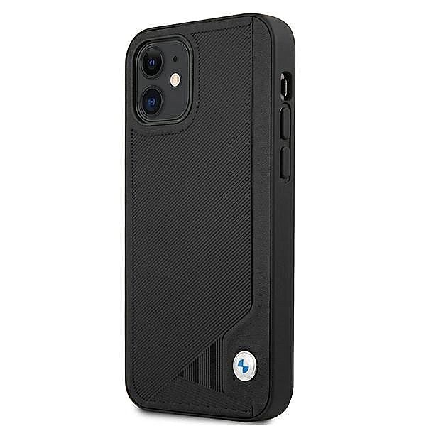Etui BMW Leather Deboss na iPhone 12 mini - czarne