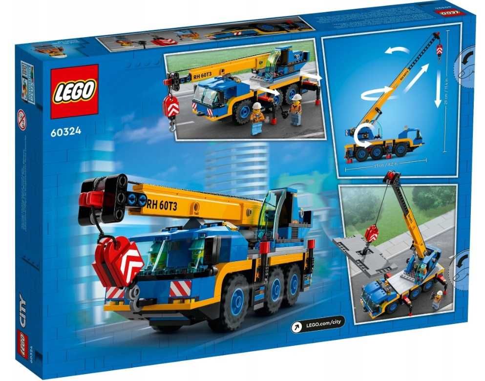 LEGO City Budowa Samochód 60324 Żuraw Auot Dźwig