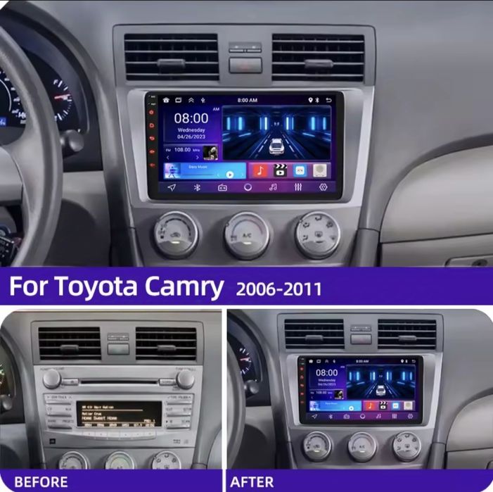 Toyota Corolla, Avensis, Camry, Rav4 Android магнітола 8/128 Carplay