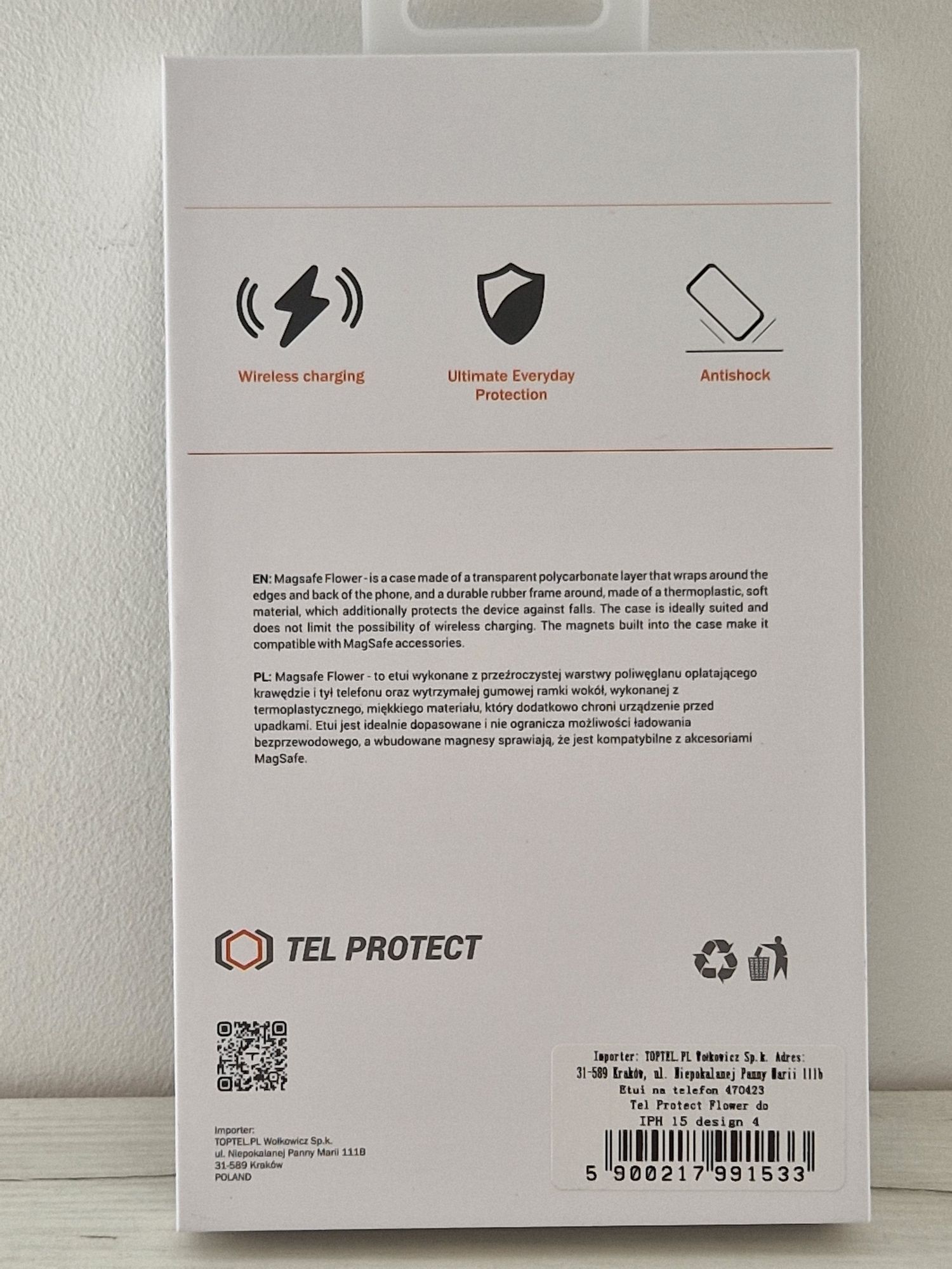 Tel Protect Flower do Iphone 15 wzór 4