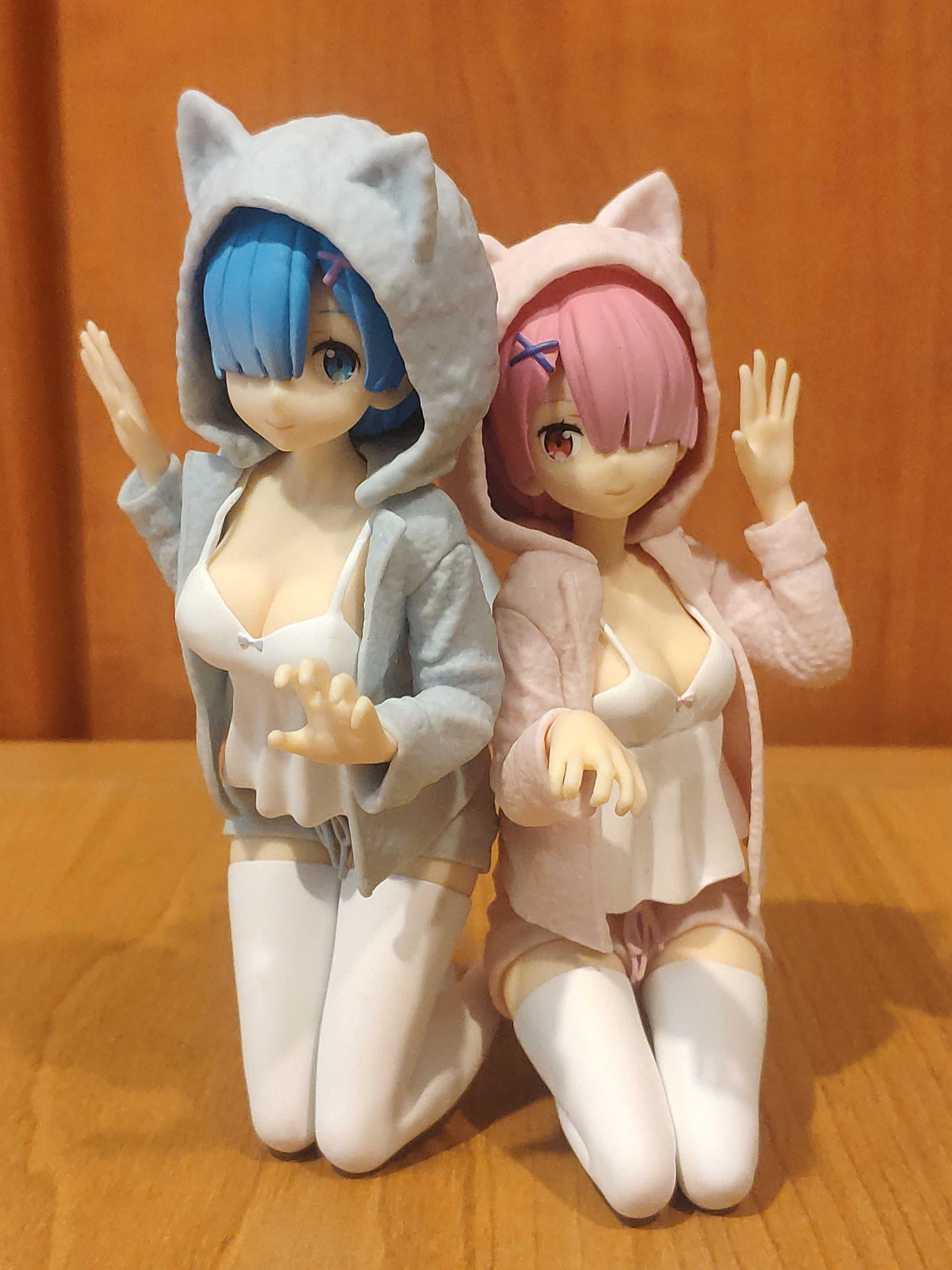 Figurki Anime Manga Re:Zero - Ram & Rem Nyanko Mode - Banpresto