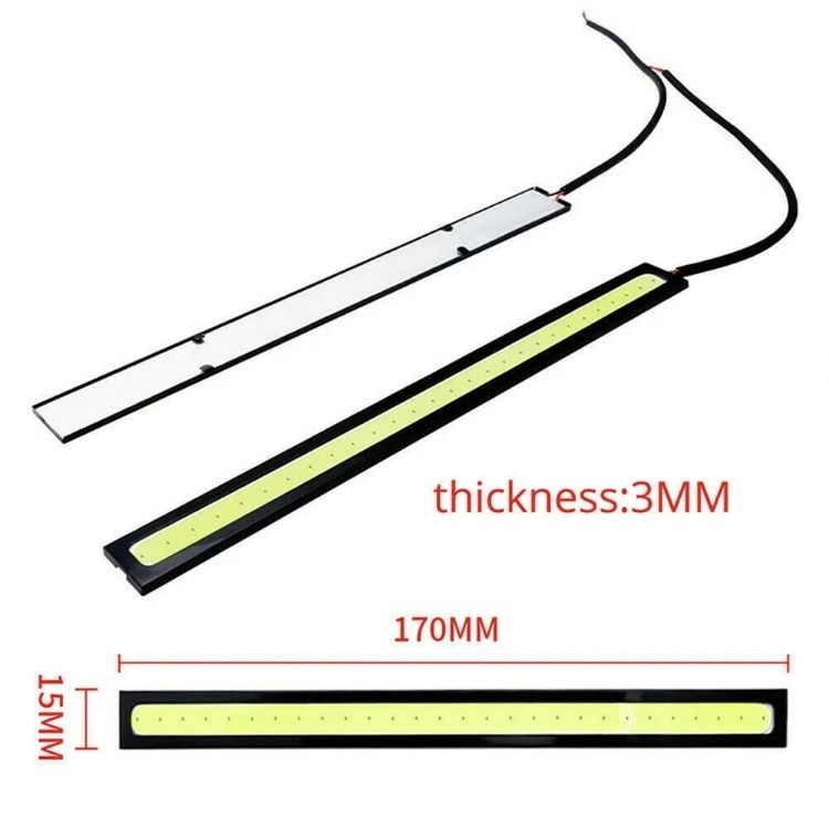 Lampa LED 12V biała 170mm + taśma dwustronna