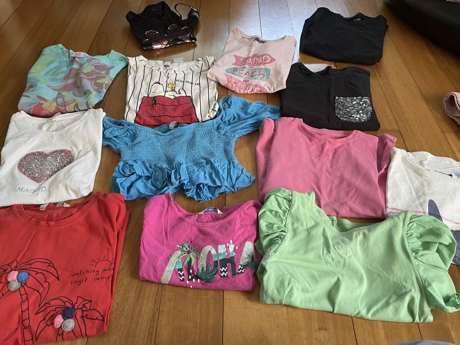 Várias t-shirts menina tamanho 10 anos