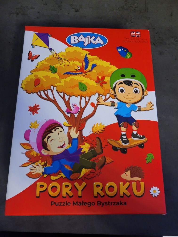 Puzzle bystrzaka Cztery pory roku. Bajka. Nowe