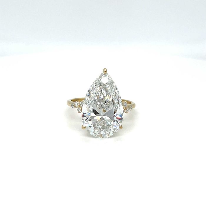 Anel - 14 K Ouro amarelo - 8.23ct. tw. Diamante